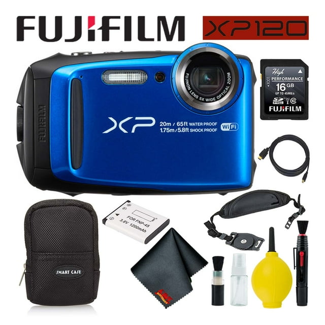Fujifilm Cámara Digital Resistente Al Agua FinePix XP120 600019757 (Azul) Mejor Valor según