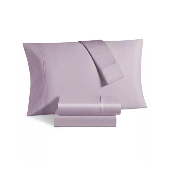 KENSINGSTON GARDEN Sienna Purple Solid 360 Thread Count KING Sheet Set