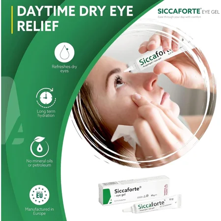 Siccaforte Eye Gel with Carbomer - Soothing Moisture for Fresh Eyes