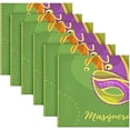 thumbnail image 6 of Coolnut Mardi Gras Cloth Napkins Set of 1, Oversized Washable Reusable Polyester Dinner Table Napkins for Family, Restaurant, Party Decor, 20 x 20 Inch, 6 of 7