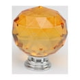 thumbnail image 4 of Poignée en Verre Cristal Poignée Sphérique pour Tiroir Poignée de Meuble à Trou Unique - Jaune - 40mm, 4 of 8