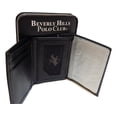 thumbnail image 2 of Beverly Hills Polo Club Men's Embossed Genuine Leather Black Wallets - Gift Boxed Bi-Fold and Tri-Fold Black Leather Wallets (Tri-Fold Textured), 2 of 2