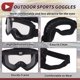 thumbnail image 5 of Gafas de motocicleta Unique Bargains, gafas de ciclismo, lente clara, marco negro, 5 of 6