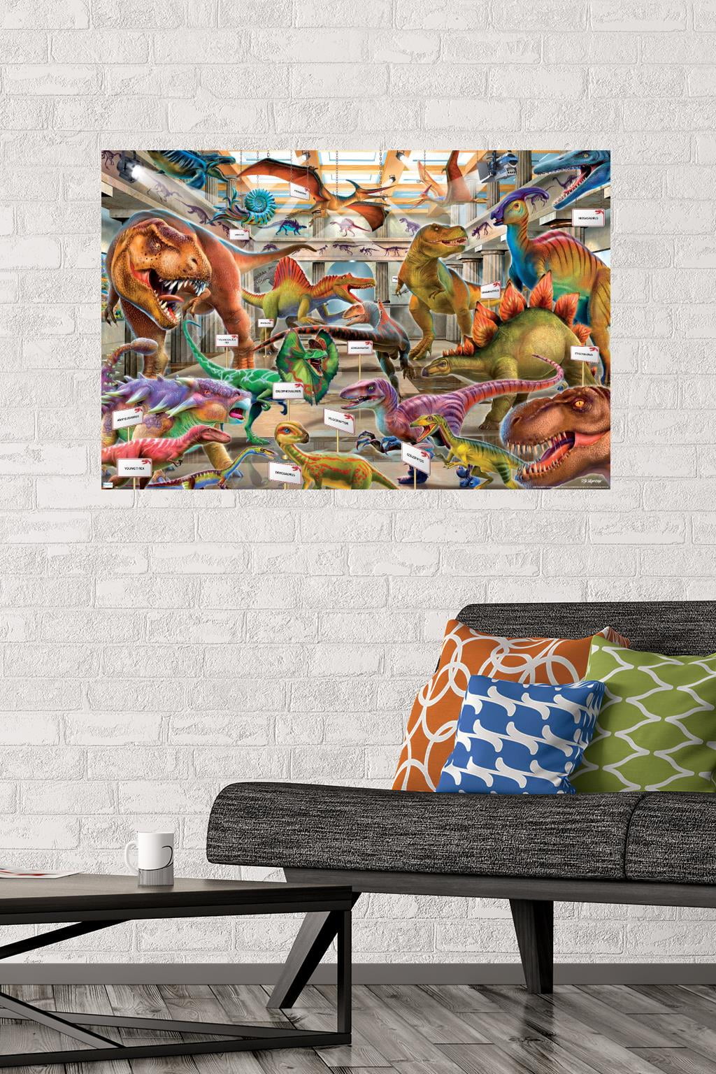 PD Moreno - Dinosaur Museum Wall Poster, 22.375" x 34"