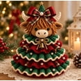 thumbnail image 4 of Crochet Animal Christmas Tree DIY Kit,Christmas Yarn Craft Set with Animal Character Design,Handmade Holiday Ornament Making Kit,DIY Crochet Decoration for Home Tabletop Display (G), 4 of 7