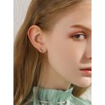 thumbnail image 4 of U7 Infinity Stud Earrings with Heart Birthstone August Peridot Earrings for Women Sterling Silver Eternity Love Infinity Jewelry Birthday Mother's Day Gift for Mom Daughter, 4 of 9