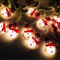 thumbnail image 1 of 1,5 m 10led muñeco de nieve árbol de Navidad Led guirnalda de luces decoración navideña Compatible con el hogar (blanco cálido) 1 Uds, 1 of 5