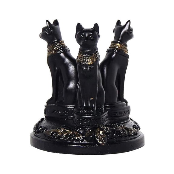 Black and Gold decor, Gold Home decor, Whimsigoth Home decor, Sculptures Home decor, House decorations for Home, Eclectic Home decor, Small Display Stand, 4X4 in, Polyresin Build,