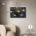 thumbnail image 5 of Water Lilies Canvas Pastel Abstract Calming Wall Art by Art Remedy, Black Frame, 30" x 24", 5 of 7