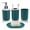 Green, variant on MODANU Premium Plastic Bathroom Accessory Set of 4, Bathroom Accessories Set Complete (Black)