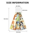 thumbnail image 3 of Zofaai Bluey Pattern Coral Fleece Velcro Hand Towel, Hanging Absorbent Towel Suitable for Kitchen and Bathroom, 3 of 7