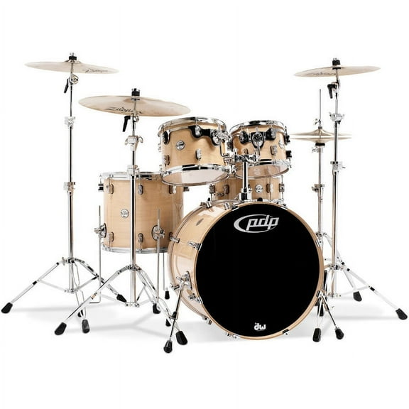 Pacific PDP Concept Maple 5-Piece Drum Shell Pack w/ Chrome Hardware - Natural