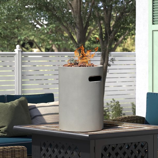 Tabletop Fireplace Small Propane Fire Pit, Patio Outdoor 10inch