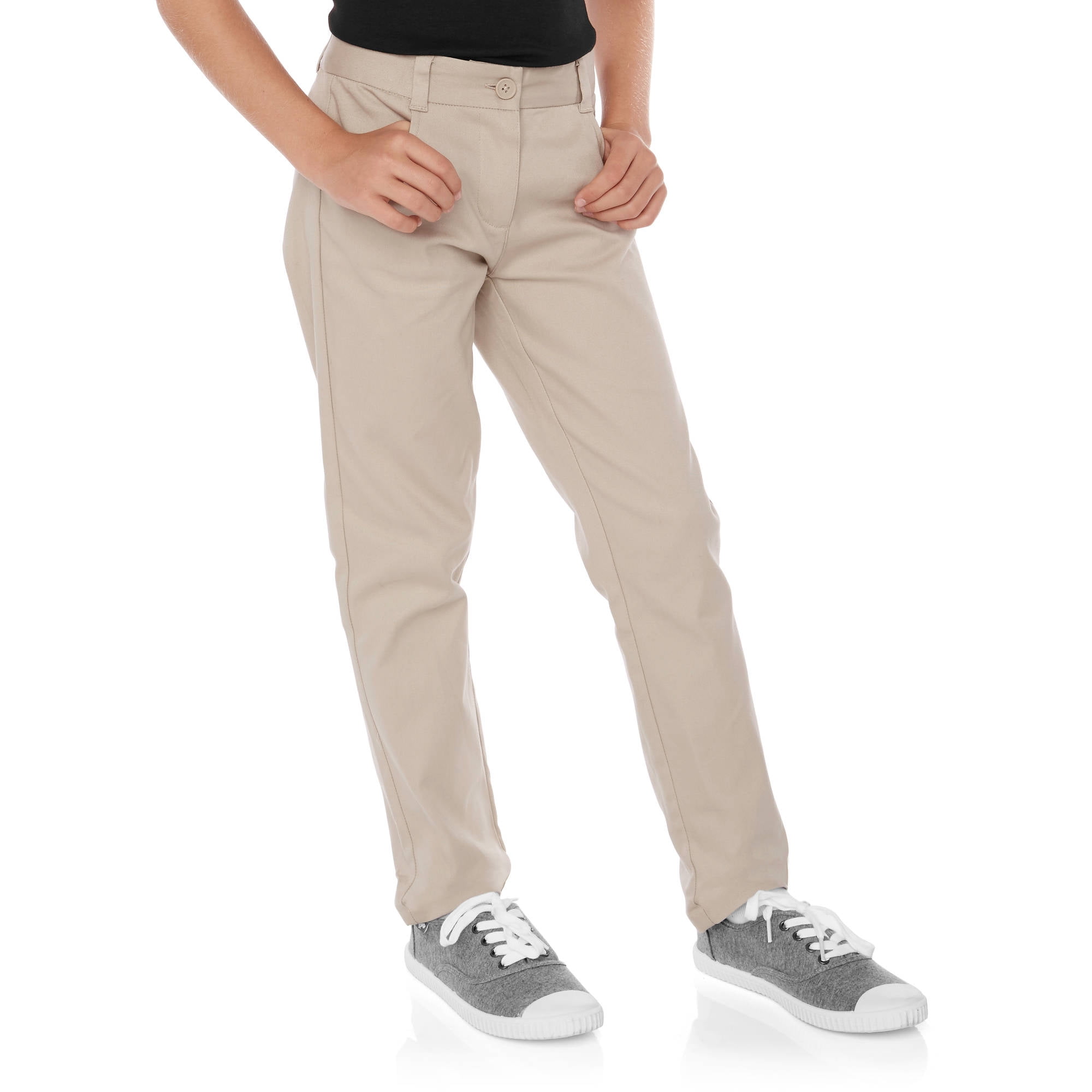George Girls' School Uniforms Skinny Pants - Walmart.com