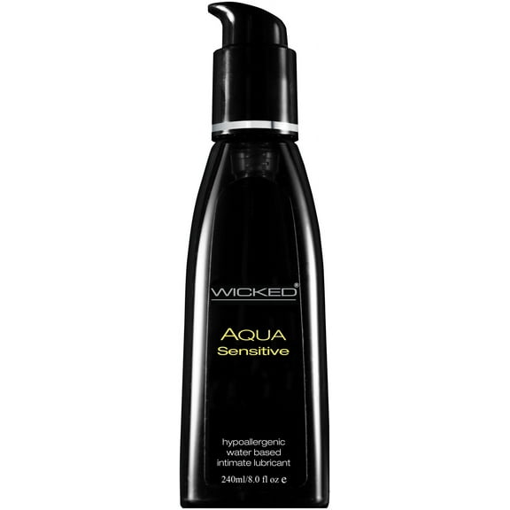 Wicked Aqua Sensitive Hypoallergenic Water Based Lube 8.0 Oz