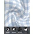 thumbnail image 7 of Light Blue Plaid Cloth Napkins Set of 4 Reusable Dinner Napkins, Modern Minimalist Country Cocktail Napkin Washable Table Napkins for Wedding/Holiday Party/Baby Shower 20"x20", 7 of 7