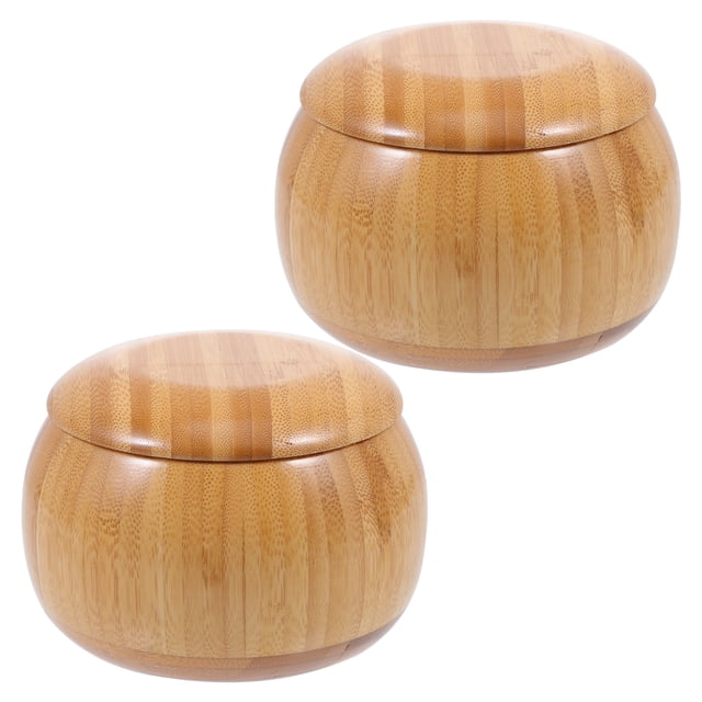 MasteelfCA 1 Paire de Boîtes de Rangement pour Pièces d'Échecs Boîtes en Bambou pour Pièces d'Échecs
