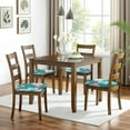 thumbnail image 6 of Flamingo and Palm Leaves Tropical Hawaii Seat Covers for Dining Room Chairs Set Of 4,Stretch Printed Washable Chair Seat Cover with Elastic Ties and Button,Removable Waterproof Couch Cushion Covers, 6 of 6