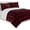 Burgundy/Black, variant on Elegant Comfort 3-Piece Buffalo Lodge-Plaid Comforter Set, Luxurious, Heavyweight, All Season, Micromink Sherpa-Backing Reversible Micro-Suede, Soft and Plush, Queen, Burgundy/Black