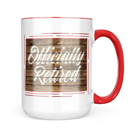 

Neonblond Painted Wood Officially Retired Mug gift for Coffee Tea lovers