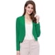 thumbnail image 1 of Día de San Patricio Chaqueta Corta Casual De Negocios De Oficina De Trabajo Sin Cuello Para Mujer Verde M, 1 of 6