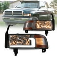 thumbnail image 2 of LED DRL Headlights for 1994-2001 Dodge Ram 1500/1994-2002 Dodge Ram 2500 3500/1995-2002 Dodge Ram 4000 Headlamps Left & Right-Chrome housing, 2 of 11