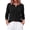 Black, variant on Fantaslook Crew Neck Knit Cardigan Sweaters for Women Button Front Sweater Tops Business Casual Fall Outfits