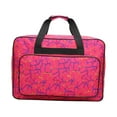 thumbnail image 2 of Abbraccia Rose Red Sewing Machine Carrying Case,Universal Nylon Carry Tote Bag,Portable Padded Storage Dust Cover with Pockets for Sewing Machine, 2 of 10