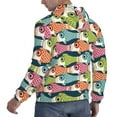 thumbnail image 6 of Wukai Lantern Koi Fish Print Men Hoodies Fleece Sweatshirts Long Sleeve Sweaters Pullover Fall Outfits Winter Clothes-X-Large, 6 of 7