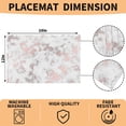 thumbnail image 2 of Placemats Set of 4, Rose Gold Marble Dining Table Place Mats Heat Resistant Non Slip Washable Linen Kitchen Table Mats for Outdoor Indoor Decor, 2 of 6