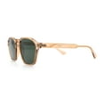 thumbnail image 6 of Mens Hipster Keyhole Rectangle Horn Rim Plastic Nostalgic Sunglasses Peach - Green, 6 of 7