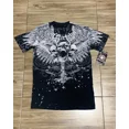 thumbnail image 1 of Y2K Style Streetwear Tee Gothic Skull Cross Print Trendy Graphic Summer T shirts Front and back printing, 1 of 5