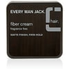 Every Man Jack Fiber Cream Matte Finish Firm Hold 2.65 oz (Pack of 2)