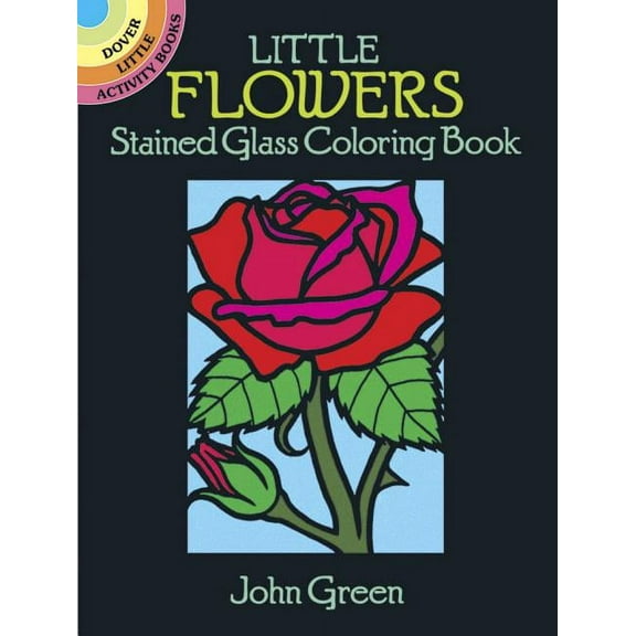 Little Flowers Stained Glass Coloring Book