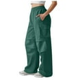 thumbnail image 3 of Gibobby Womens Cargo Work Pants with Pockets Casual Cotton Ripstop Construction Pants(Green,XXL), 3 of 9