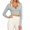 Grey, variant on Spring Tops for Women 2026 Trendy, Ballet Pilates Wrap Self Tie Shirts Long Sleeve Workout Clothes for Women Cropped Deep V Neck Yoga Blouses Black, M