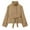 Khaki, variant on Trench Coat for Women with Belt Dressy Casual Fall Trendy Jacket Stand Collar Single Breasted Short Outerwear (XS, Khaki)