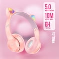 thumbnail image 4 of Auriculares inalámbricos sobre la oreja con micrófono compatible con tarjeta TF, 4 of 8