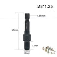 thumbnail image 1 of 1Pc Dual-Head Screw Socket Screwdriver Bit Holder Hanger Bolt Driver Hex Shank Magnetic Screwdriver Tips Extension for Woodwork A M8, 1 of 6
