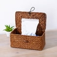 thumbnail image 4 of Rattan Tissue Box Cover Rectangular Napkin Case Woven Napkin Paper Container Home Car Napkins Holder Ofiice Home Organizer, 4 of 6