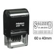 thumbnail image 1 of Printtoo Dater Stamp Self Inking With Scanned & Custom Text Line Office Stationery Date Rubber Stamp-Black, 1 of 1