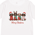 thumbnail image 4 of Inktastic Merry Christmas Dachshund Dogs Boys or Girls Long Sleeve Toddler T-Shirt, 4 of 5