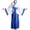 Dark Blue#050, variant on Girls Traditional Chinese Hanfu Dress with Midi Skirt Halloween Cosplay Fancy Dresses Japanese Kimono Festival Cosplay Performance Outfit Red 11-12 Years