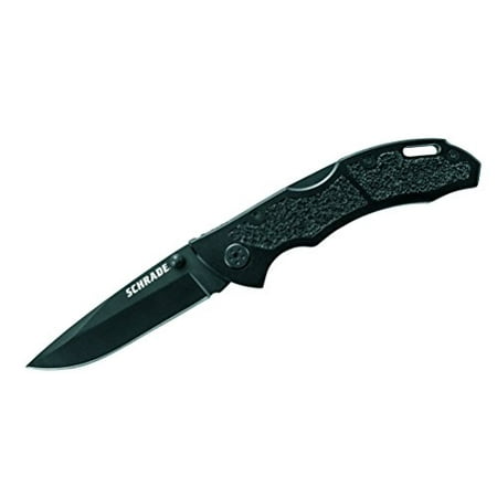 Schrade SCH202 Honed Stainless Steel Drop-Point Blade Folding Knife (Best Way To Hone A Knife)