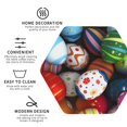 thumbnail image 4 of Disketp Easter Egg Funny Coasters,4 Pcs Leather Coasters With Holder, Perfect Housewarming Hostess Gifts,Protect Furniture From Water Marks Scratch And Damage, 4 of 9