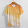 thumbnail image 3 of Marble Blue Greene Purple And Gold Stripes T Shirts Basic T-Shirt Short Sleeve Ladies Tee Shirt Summer Graphic Clothing, 3 of 6