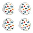 thumbnail image 1 of 4 Pcs Sea Creatures Knobs for Kitchen Cabinet Cupboard Dresser Bookcase Drawer Pulls Handles Round Home Decor, 1 of 5