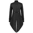 thumbnail image 3 of Styesk Vestes pour Hommes Hommes Patchwork Col Rabattu à Manches Longues Costume Cosplay Manteau Queue-de-Pie, 3 of 8