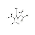 thumbnail image 6 of Elegant Lighting Cavoli 60" 9-Light Metal & Glass Chandelier in Black/Clear, 6 of 11