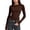 Coffee, variant on Womens Long Sleeve Basic Shirts Slim Fit Fall Thermal T-Shirt Crew Neck Trendy Tops (White M)